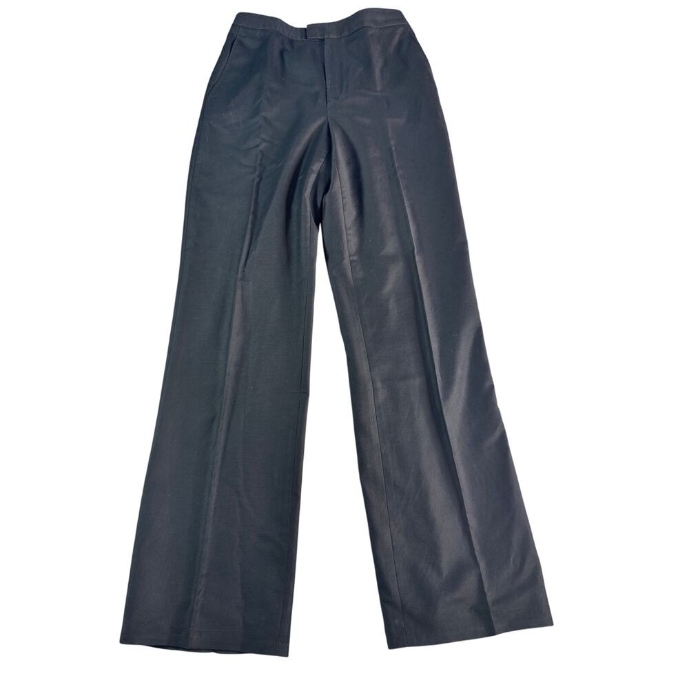 Ellen Tracy Black Dress Pants Size 4 Career Straight Leg Trouser Pockets